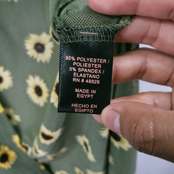 Maternity Love Beachy Boho Mesh Sheer Cover Up Cardigan Sunflower Size M - Picture 5 of 15